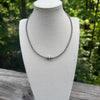 3/5/8mm 16" Sterling Desert Pearl Station Necklace