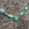 Whitewater Turquoise & Sterling Drop Necklace