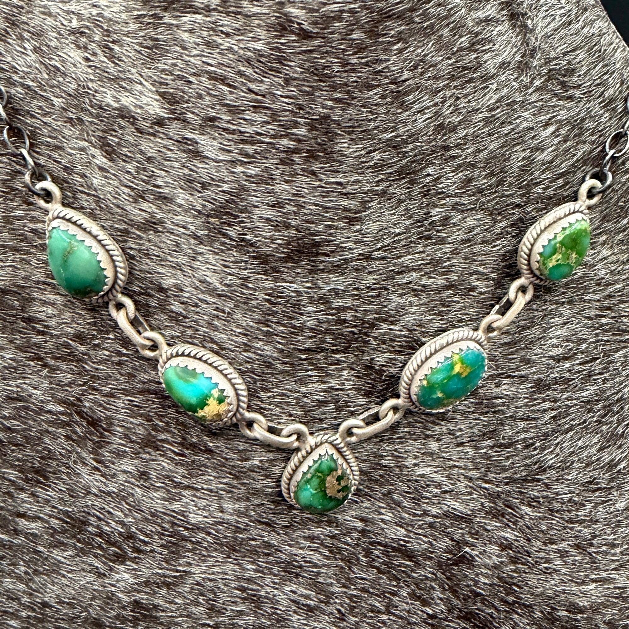 Sonoran Gold & Sterling Drop Necklace