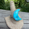 Kingman Moon Adjustable Statement Ring- Russell Sam