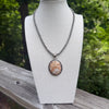 XXL Crazy Lace Agate Pendant- Vintage Native