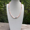 AAA Grade Pink Conch & Sterling Desert Pearls Necklace- 18"