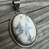 XXL Howlite Pendant- Vintage Native Harrison Yazzie