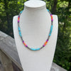 Turquoise, Spiny, Charoite & Opal Sterling Desert Pearl Necklace
