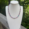 Cotton Candy Sterling Desert Pearl Necklace