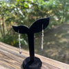 Delicate Navajo Pearl Squash Blossom Earrings — 2.75"
