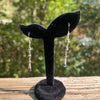 Delicate Navajo Pearl Squash Blossom Earrings — 2.75"