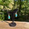 Navajo Handmade Kingman Turquoise Dangles — Verley Betone