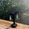 Navajo Handmade Kingman Turquoise Dangles — Verley Betone