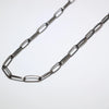 Native Handmade Chain, Sterling Silver Paperclip- Hopi
