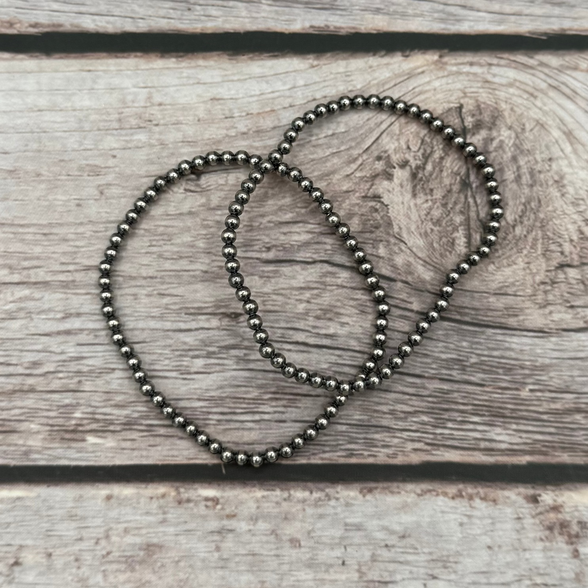 3mm Round Desert Pearl Stretch Bracelet- $39 DEAL