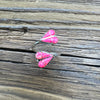 Zuni Hot Pink Fire Opal Heart Wrap Ring