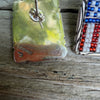 BEADED AMERICAN FLAG EARRINGS by HARRY LOWE JR – NAVAJO