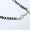 4mm 24" Navajo Pearl Sterling Silver Necklace — Reva Goodluck (Navajo)