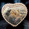 The Valentine's Day Collection- CHOICE OF TWO- Sterling Silver New Lander Turquoise Heart Ring — by Robin Tsosie (Navajo)