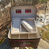 Cherry Tooled Leather Jewelry Box