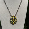 Huge Palomino Cluster Necklace by Dave Skeets