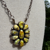 Huge Palomino Cluster Necklace by Dave Skeets