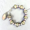 Pink Conch & Mercury Dime Bracelet- Wild Rye