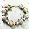 Pink Conch & Mercury Dime Bracelet- Wild Rye