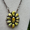 Huge Palomino Cluster Necklace by Dave Skeets