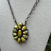 Huge Palomino Cluster Necklace by Dave Skeets