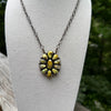 Huge Palomino Cluster Necklace by Dave Skeets