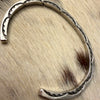 Heavy & Thick Sterling Stamped Bracelet- Tahe