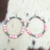 Large Pink Conch Hoops