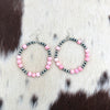 Large Pink Conch Hoops