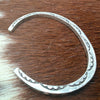 Heavy & Thick Sterling Stamped Bracelet- Tahe