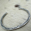 Heavy & Thick Sterling Stamped Bracelet- Tahe