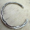 Heavy & Thick Sterling Stamped Bracelet- Tahe