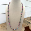 Cotton Candy & Sterling Pearl Statement Necklace-14mm 24"