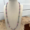 Cotton Candy & Sterling Pearl Statement Necklace-14mm 24"