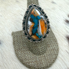 Orange Spiny Adjustable Ring- HADA