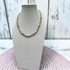 Pretty in Pink 4mm Sterling Pearl and AAA Grade 6mm Pink Conch Choker- 14.5"