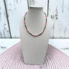 Pretty in Pink 4mm Sterling Pearl and AAA Grade 6mm Pink Conch Choker- 14.5"
