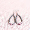 Large Pink Conch Teardrop Earrings- 3 1/4"
