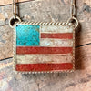 American Flag Inlay Necklace- Eugene Gruber
