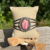 Vintage Rhodochrosite Statement Cuff- H. Begay
