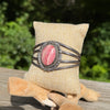 Vintage Rhodochrosite Statement Cuff- H. Begay