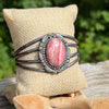 Vintage Rhodochrosite Statement Cuff- H. Begay