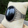 Vintage Onyx Statement Cuff
