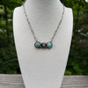 Blue Sonoran Crazy 8’s Necklace- Silversmith