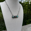 Blue Sonoran Crazy 8’s Necklace- Silversmith