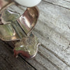 Turquoise & Topaz Statement Ring- 7.5 Running Bear