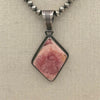 Vintage Rhodochrosite Statement Pendant- Loren Thomas Begay