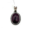 Navajo Handmade Purple Spiny Oyster Pendant