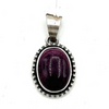 Navajo Handmade Purple Spiny Oyster Pendant